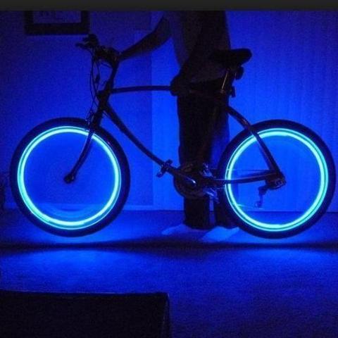 Waterproof LED Wheel Lights - Bicycle Wheel Lights Bike Wheel Light Cap Led Tire Valve Cap With Battery Mountain Road - 5econds.co