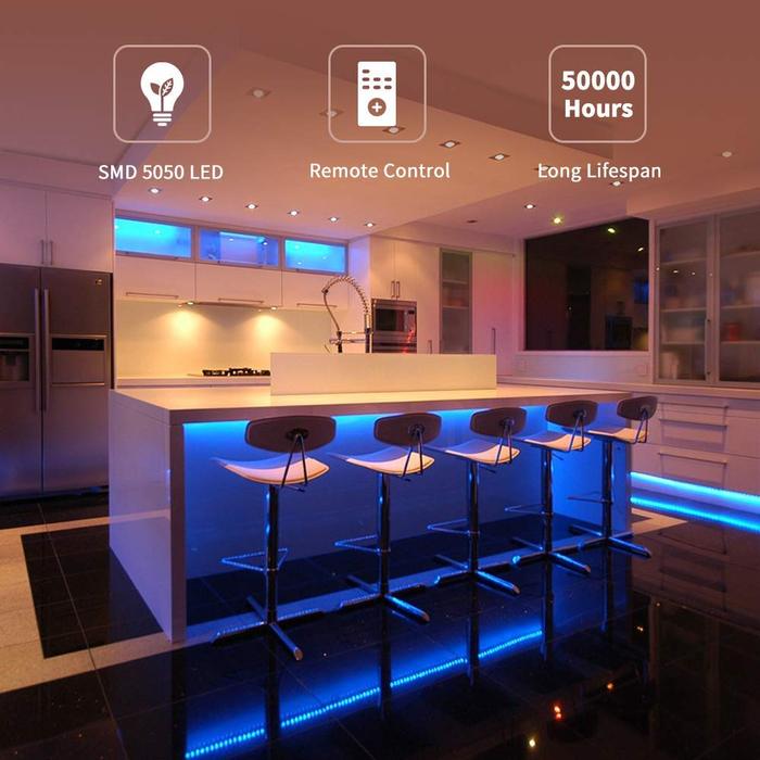 LED LIGHT STRIP - RGB Tape SMD 2835 DC12V 5m 10m diode Ribbon Flexible - 5econds.co