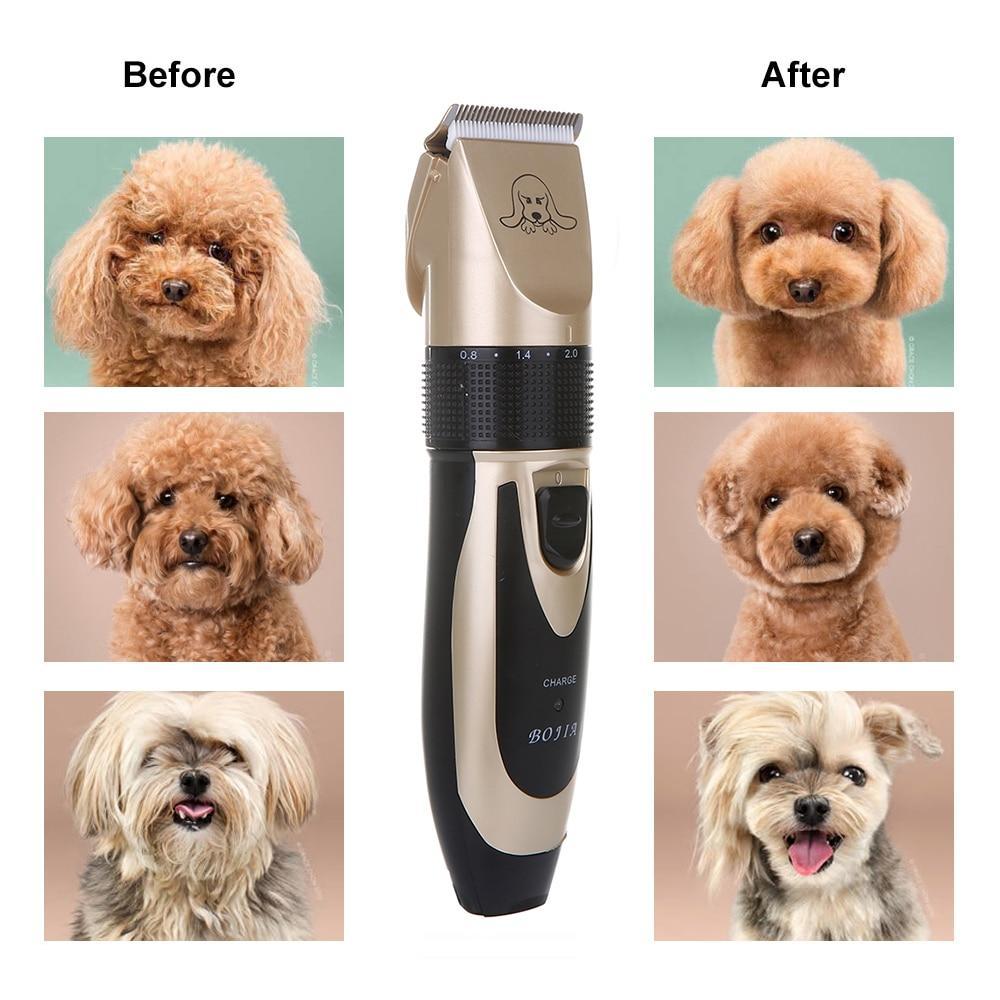 Noise-Free Design Pet Hair Clipper - Rechargeable Dog Trimmer Animal Grooming Cat Cutter Machine Shaver Electric Scissor Remover Haircut - 5econds.co