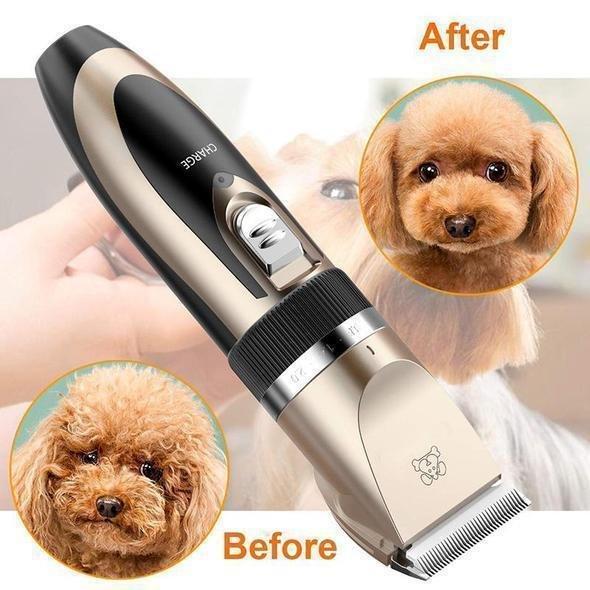 Noise-Free Design Pet Hair Clipper - Rechargeable Dog Trimmer Animal Grooming Cat Cutter Machine Shaver Electric Scissor Remover Haircut - 5econds.co