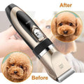 Noise-Free Design Pet Hair Clipper - Rechargeable Dog Trimmer Animal Grooming Cat Cutter Machine Shaver Electric Scissor Remover Haircut - 5econds.co