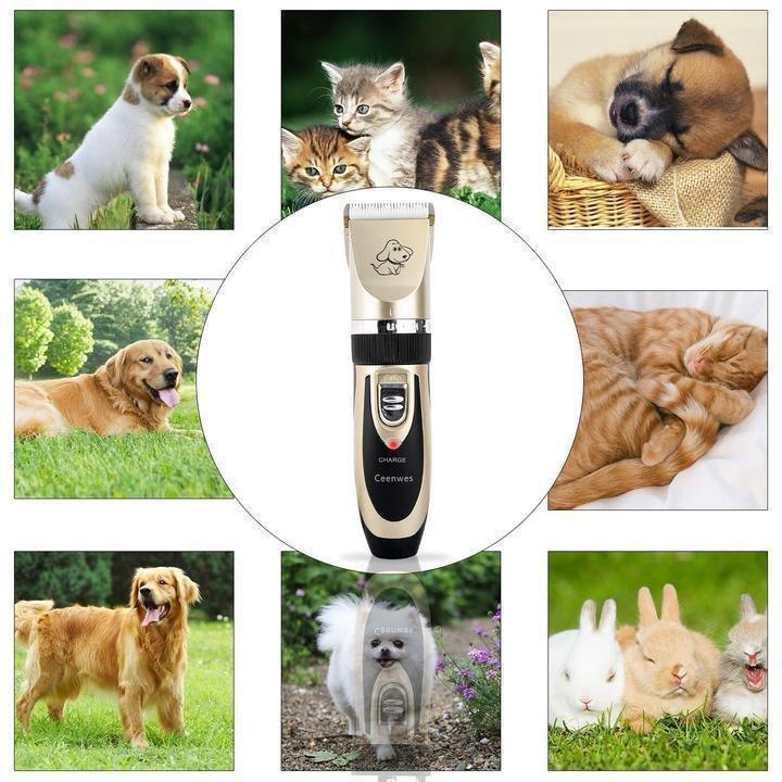 Noise-Free Design Pet Hair Clipper - Rechargeable Dog Trimmer Animal Grooming Cat Cutter Machine Shaver Electric Scissor Remover Haircut - 5econds.co