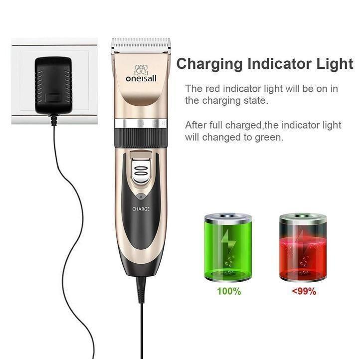 Noise-Free Design Pet Hair Clipper - Rechargeable Dog Trimmer Animal Grooming Cat Cutter Machine Shaver Electric Scissor Remover Haircut - 5econds.co