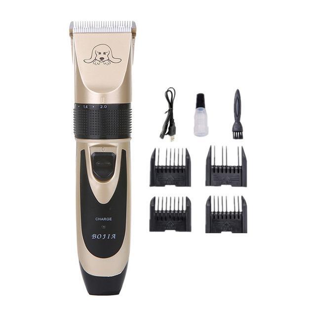 Noise-Free Design Pet Hair Clipper - Rechargeable Dog Trimmer Animal Grooming Cat Cutter Machine Shaver Electric Scissor Remover Haircut - 5econds.co