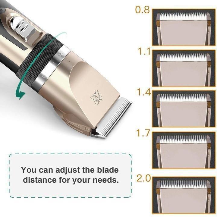Noise-Free Design Pet Hair Clipper - Rechargeable Dog Trimmer Animal Grooming Cat Cutter Machine Shaver Electric Scissor Remover Haircut - 5econds.co
