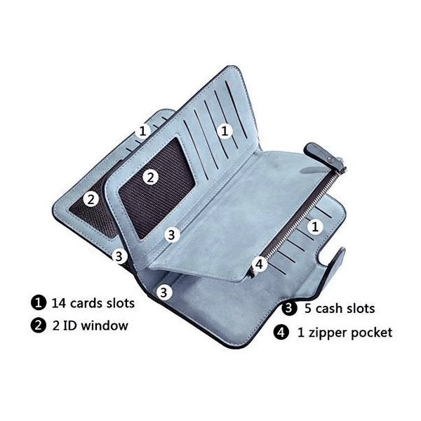 RETRO Glamorous Multiple Slots Women Wallets - 5econds.co