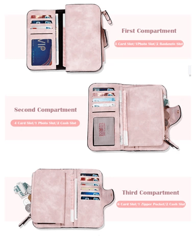 RETRO Glamorous Multiple Slots Women Wallets - 5econds.co