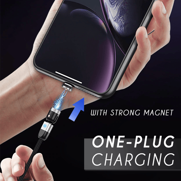 Double 360° Magnetic Cable - New Updated Fast Charging Micro USB Type C Mobile Phone Cable For Samsung iPhone 360+180 Degree Rotating - 5econds.co