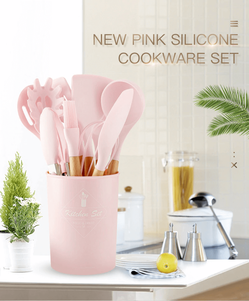 Premium Silicone Kitchen Cooking Utensils [NEW ARRIVAL] - 5econds.co
