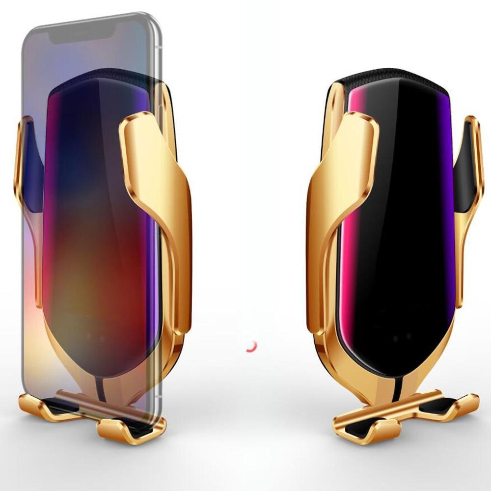 Smart Sensor Car Phone Holder & Wireless Charger - 10W Qi Car Wireless Charger For iPhone 11 Samsung S20 Xiaomi Mi Induction Fast Wireless Charging with Car Phone Holder - 5econds.co