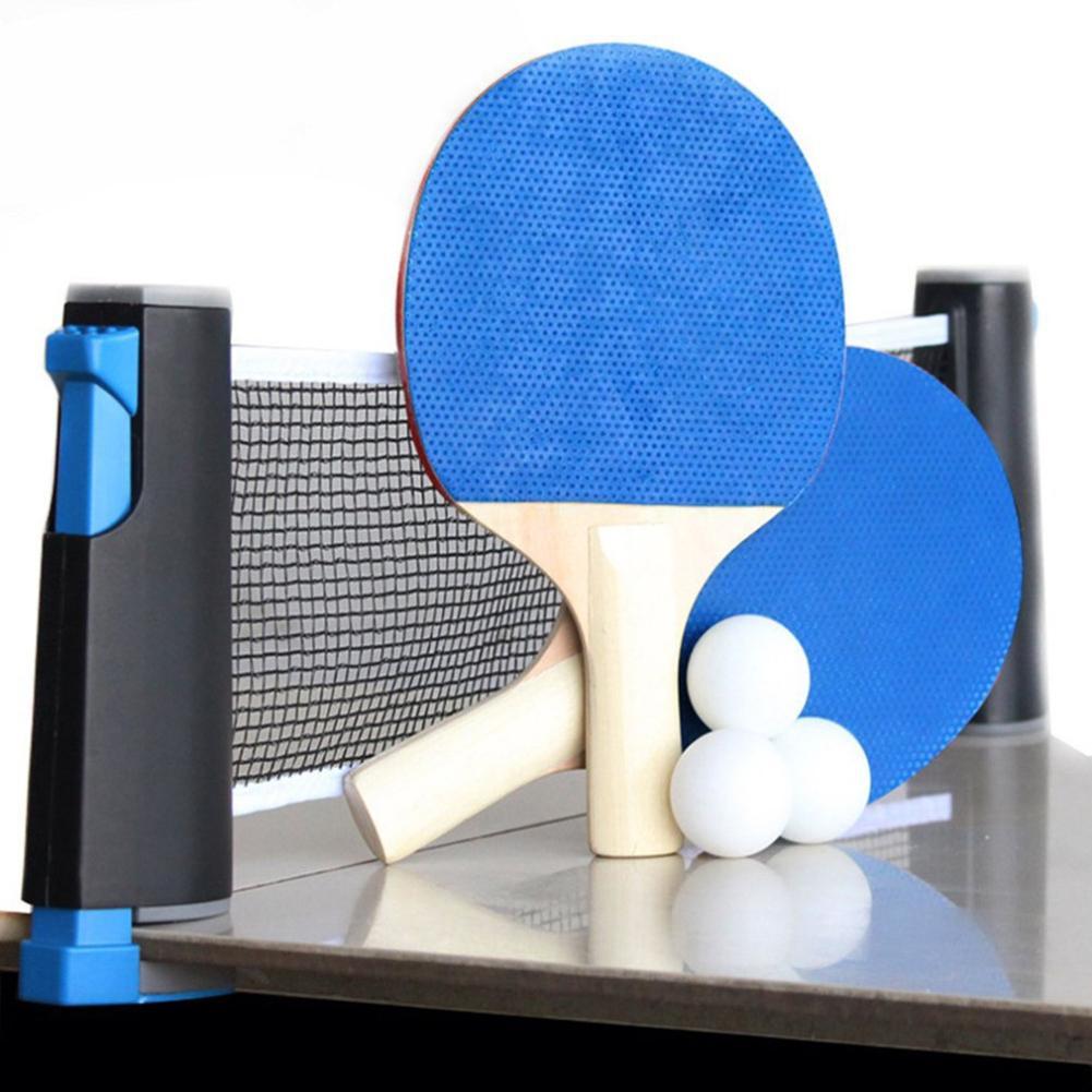 Retractable Table Tennis Set - Ping pong Bats Rackets Paddles Portable 3 Balls for Outdoor Easy Sporting Decoration - 5econds.co
