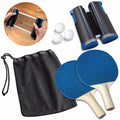 Retractable Table Tennis Set - Ping pong Bats Rackets Paddles Portable 3 Balls for Outdoor Easy Sporting Decoration - 5econds.co