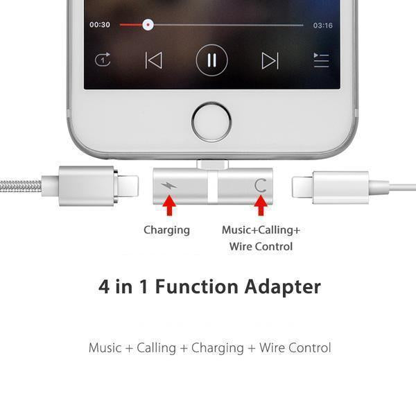 SemaTech™ 4 in 1 Lightning Adapter for iPhone - 5econds.co