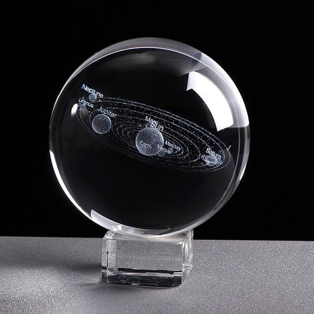 3D SOLAR SYSTEM CRYSTAL BALL - 5econds.co