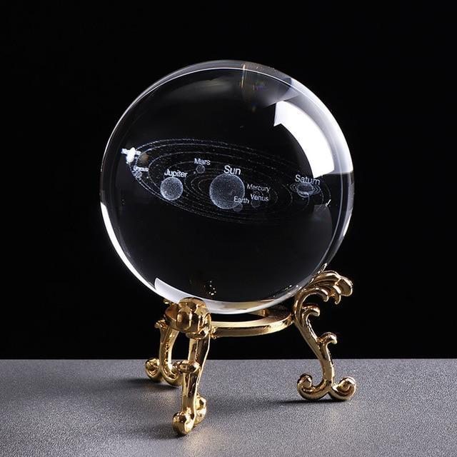 3D SOLAR SYSTEM CRYSTAL BALL - 5econds.co