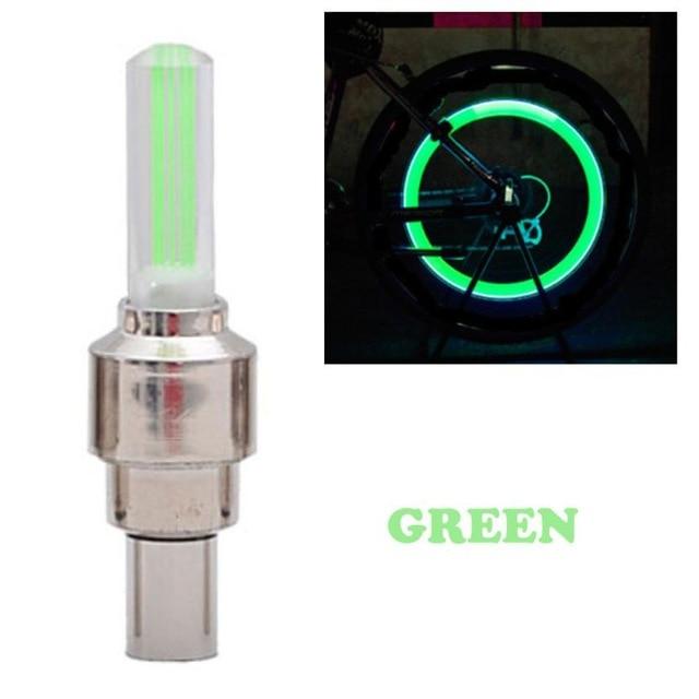 Waterproof LED Wheel Lights - Bicycle Wheel Lights Bike Wheel Light Cap Led Tire Valve Cap With Battery Mountain Road - 5econds.co